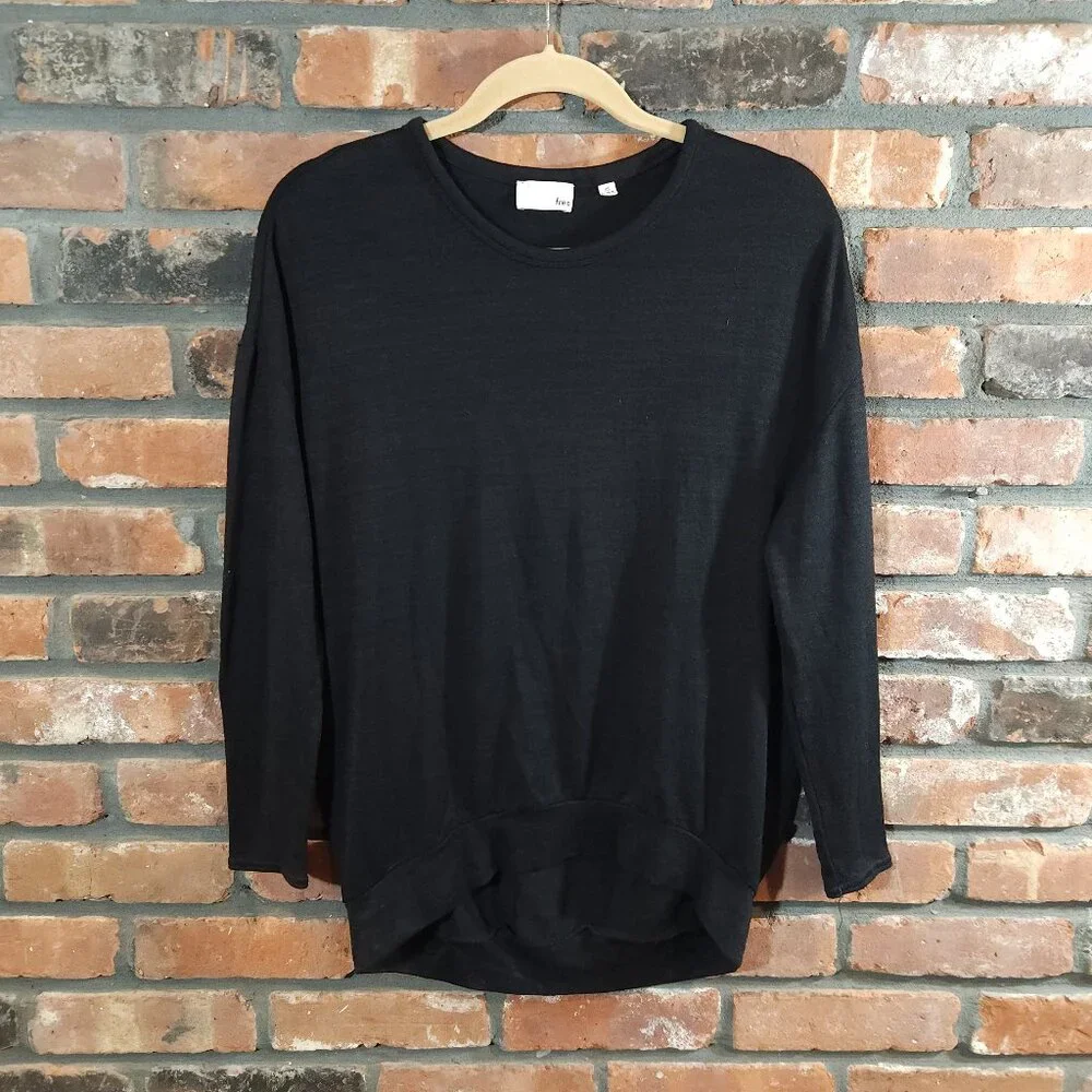 Wilfred Free Aritzia Lightweight Hi-lo Crewneck Sweater Minimalist Women's XS